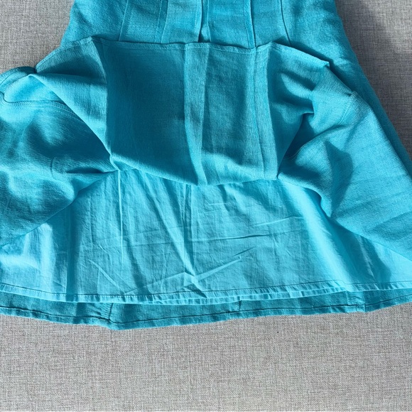 Cult Gaia NWT - Asal Dress in Tide Color - Turquoise Mini Dress - Picture 10 of 11